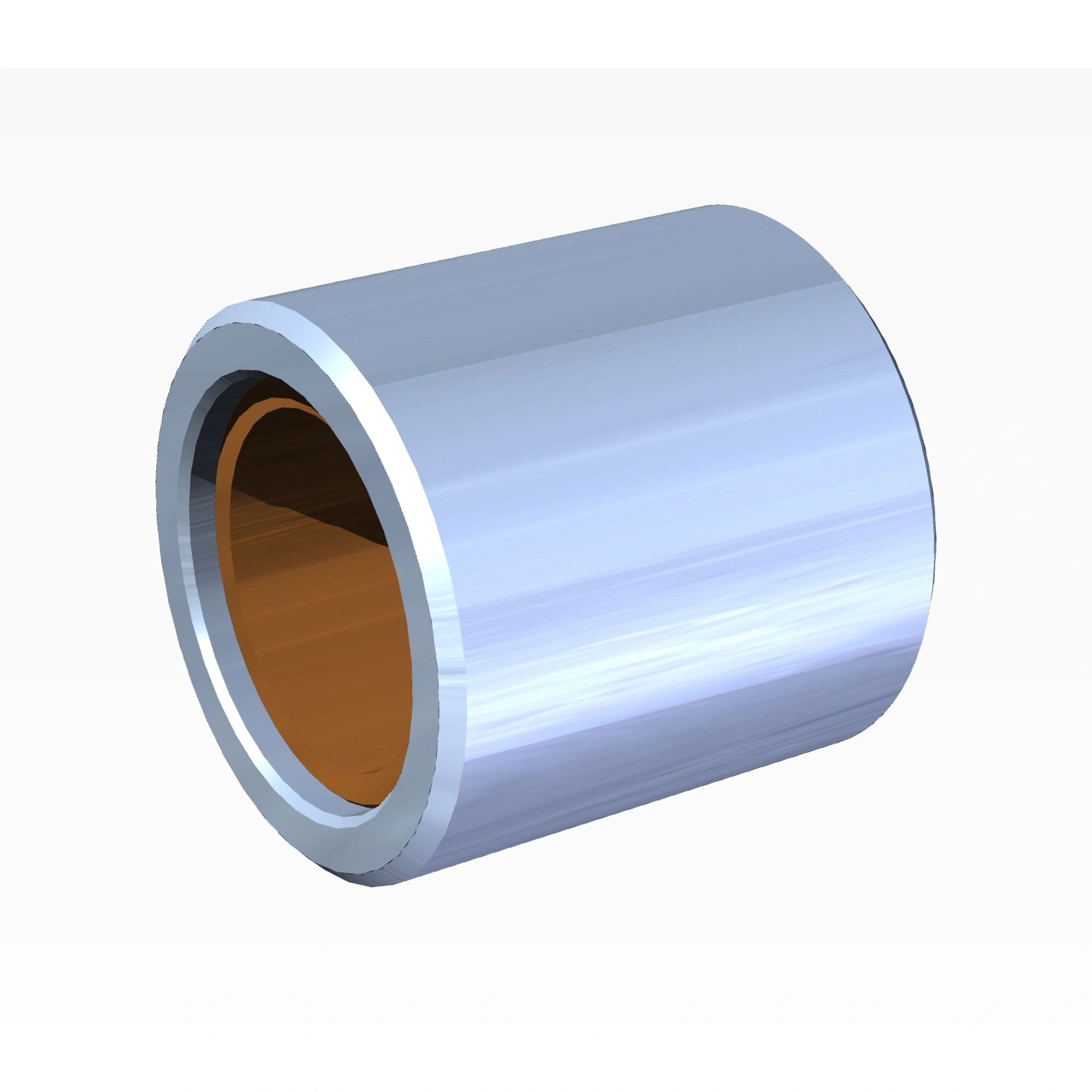 Rouleau de cote DRC 4 po x 4 po avec bushing interieur (zinc clair)
