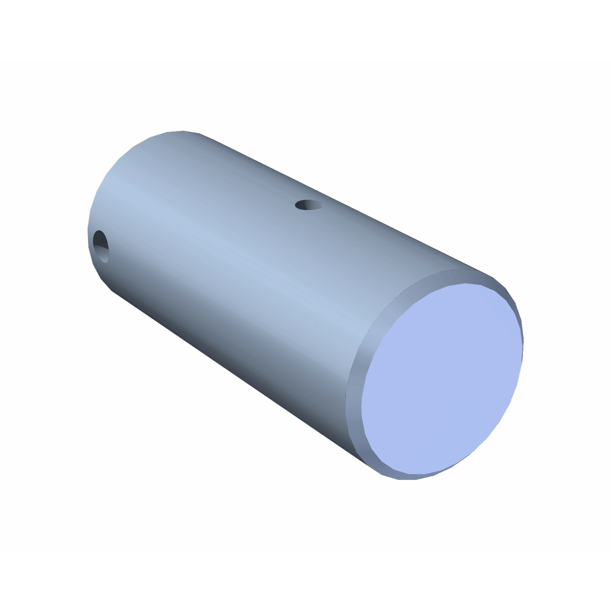 Shaft de rouleau de cote 4 po long, dim: 2 1/2 po x 6 1/8 po lg (zinc clair)