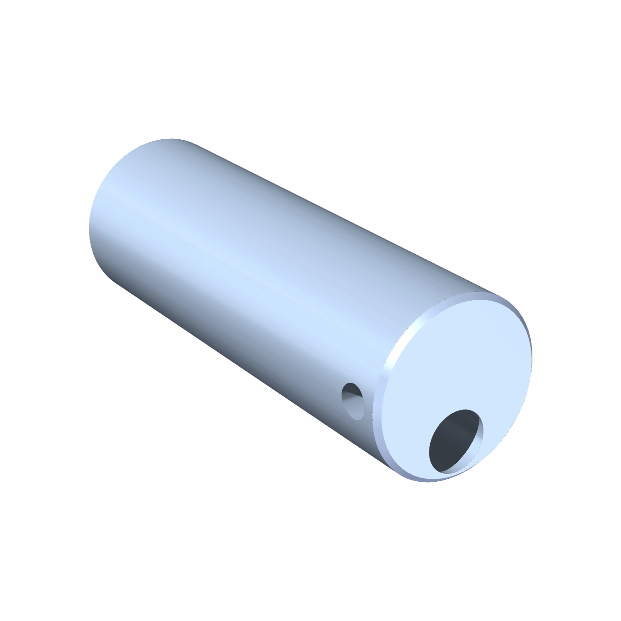 Arbre de rouleau de cote light, 2 po dia x 5-7/8 po long