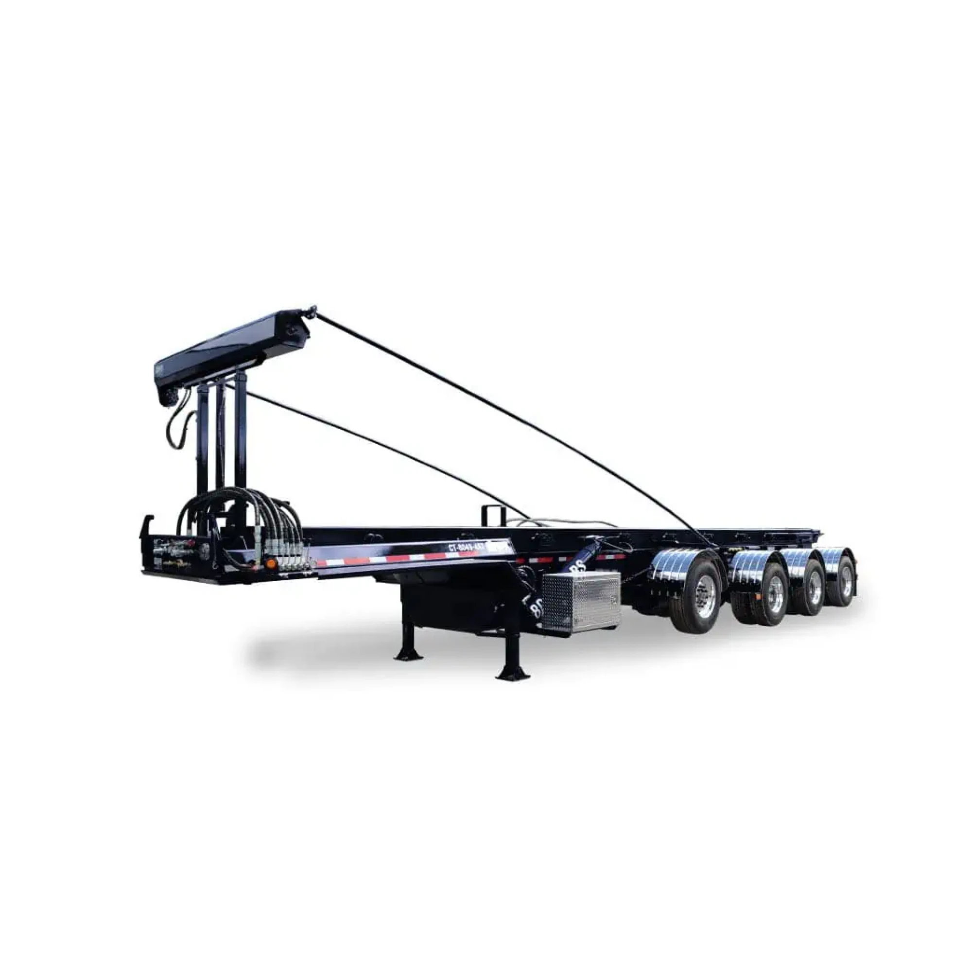 Remorque roll-off straight deck