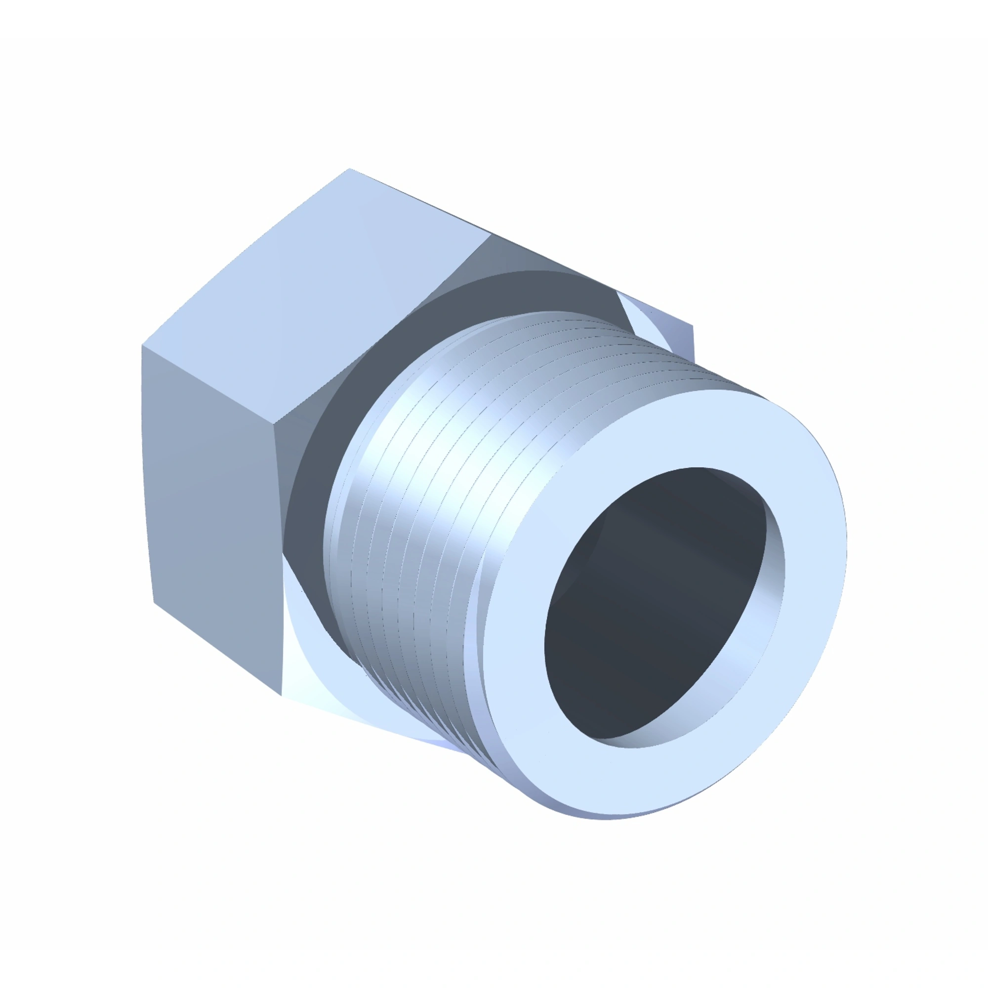 Adaptateur hydraulique reduit 1 po orb-m x 1/2 po npt-f