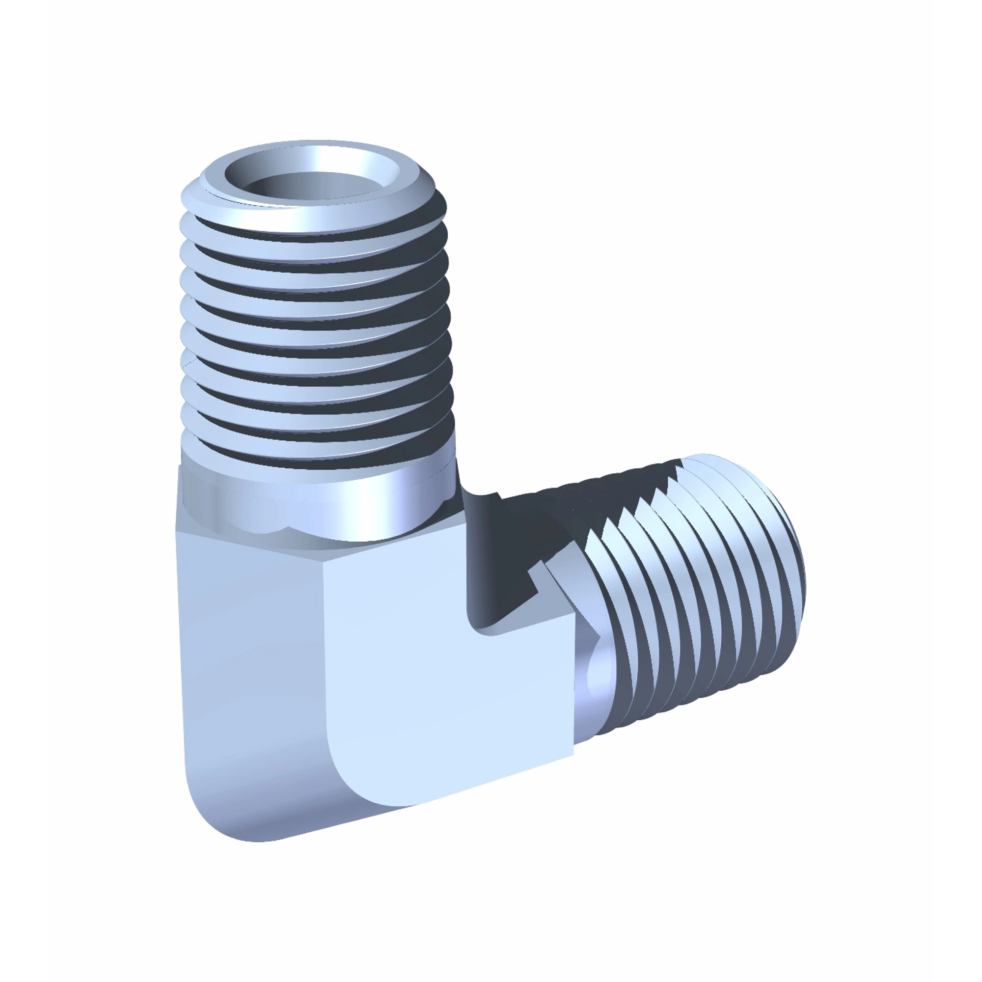 Adaptateur hydraulique 90 deg. 1/4 po npt-m x 1/4 po npt-m