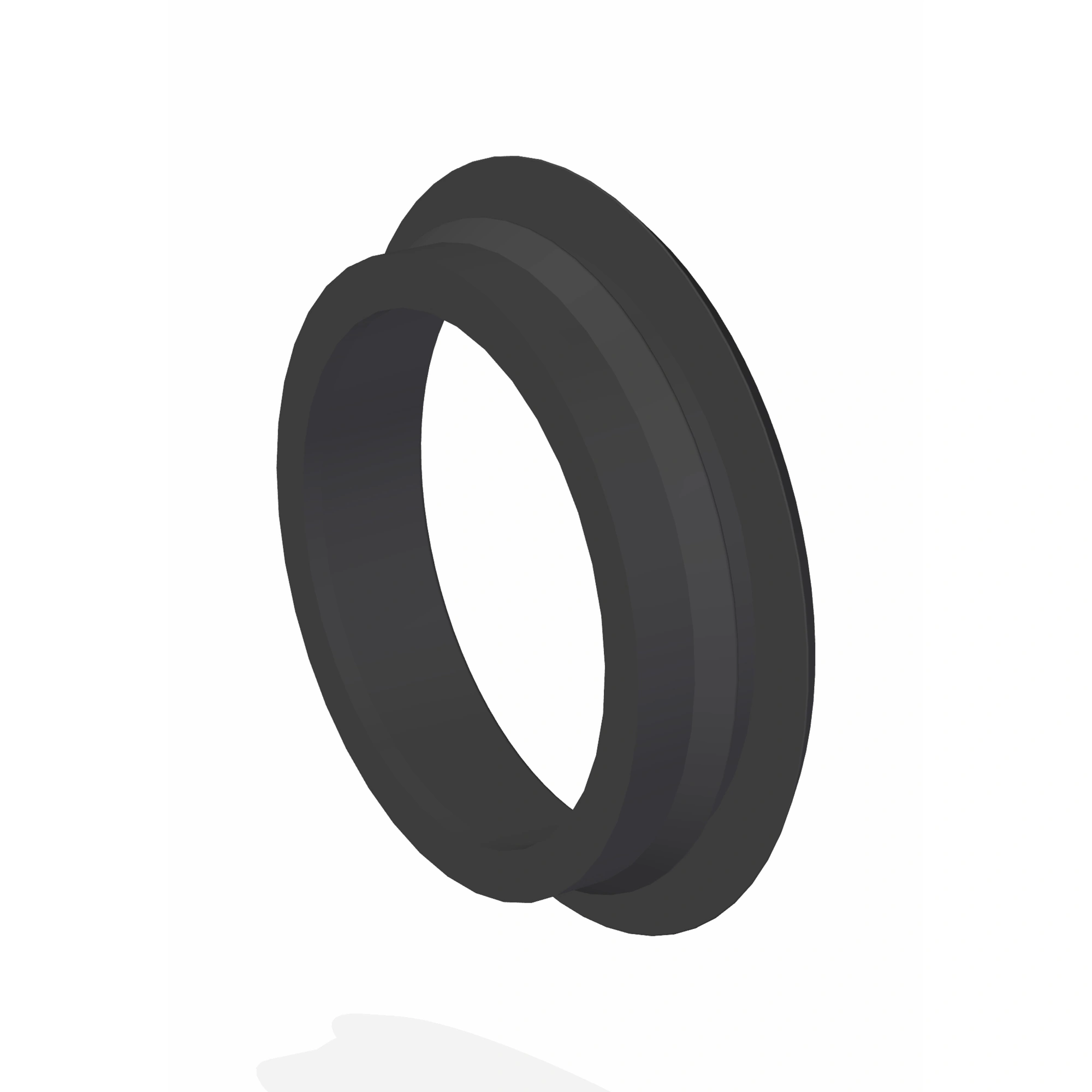 Bague de montage a dos ouvert en caoutchouc 4 »