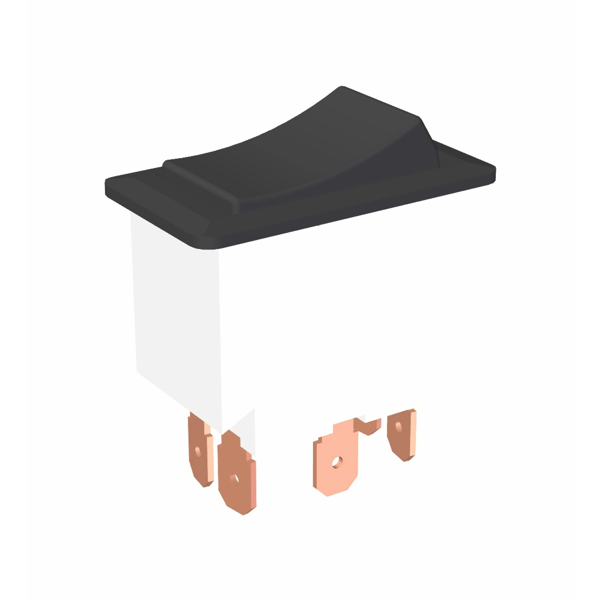 Bouton basculant on/off ambre