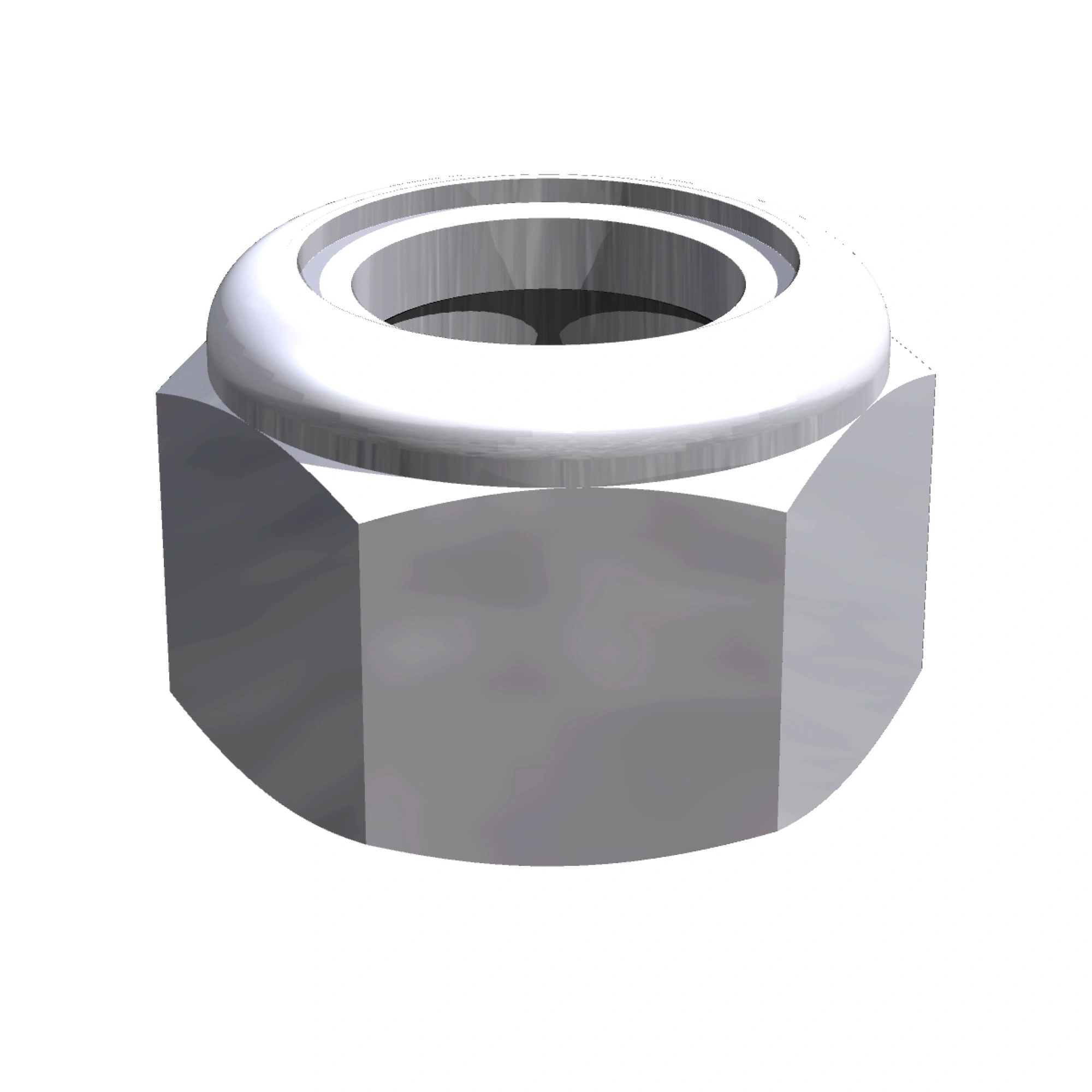 Ecrou hex nylon zinc 5/8 po grade 5