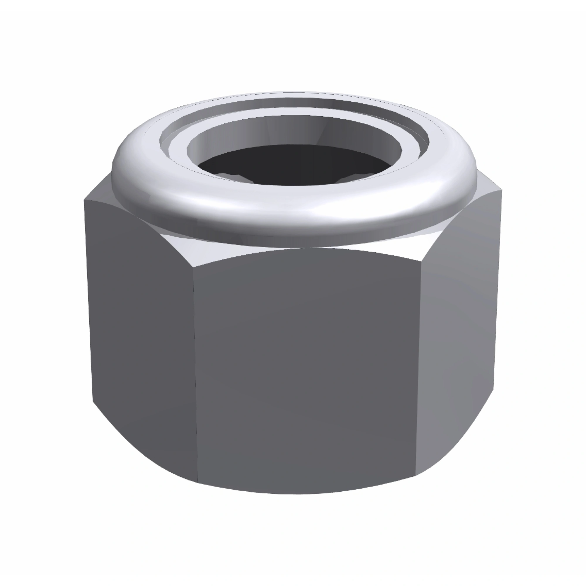 Ecrou hex nylon zinc 3/4 po grade 5 nc