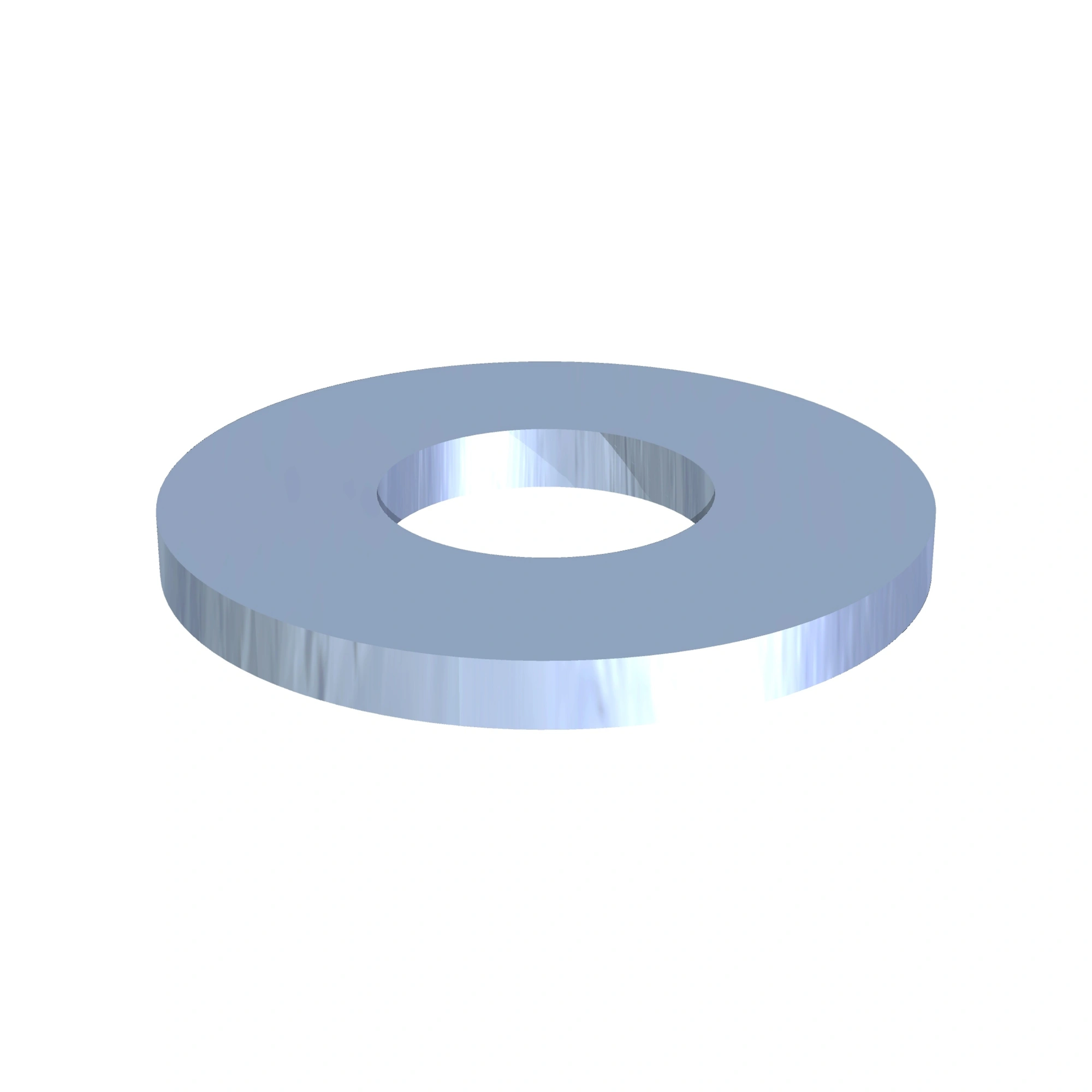 Rondelle uss zinc 3/8 po b.s. (7/16 po diamètre intér. x 1 po diamètre extér.)